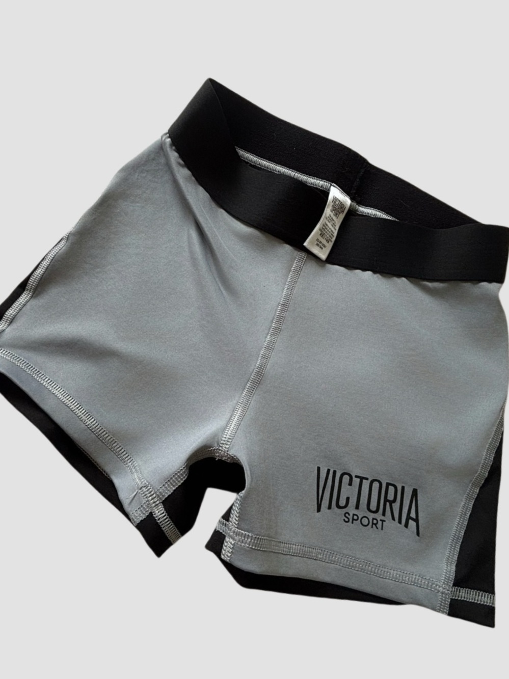 Victoria's Secret Gray and Black Athletic Shorts